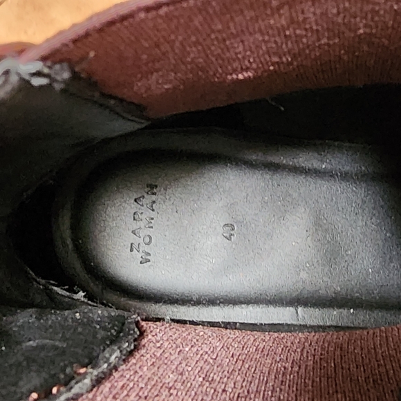 Zara Woman Chelsea Ankle Boot - oxblood / maroon / burgundy - Picture 3 of 10